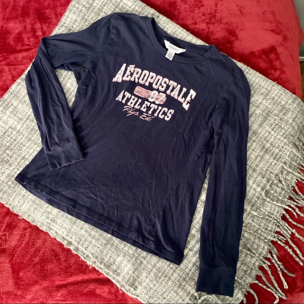 Y2K Aeropostale Long Sleeve Baby Tee | SZ XL